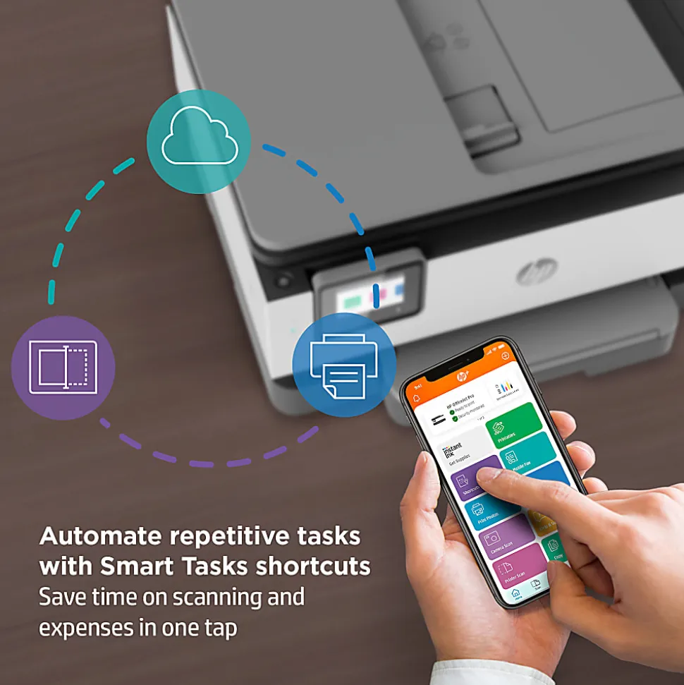 HP OfficeJet Pro 8035e Wireless Inkjet All-In-One Color Printer (Basalt) With HP+ (1L0H6A)