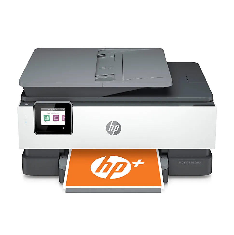 HP OfficeJet Pro 8035e Wireless Inkjet All-In-One Color Printer (Basalt) With HP+ (1L0H6A)