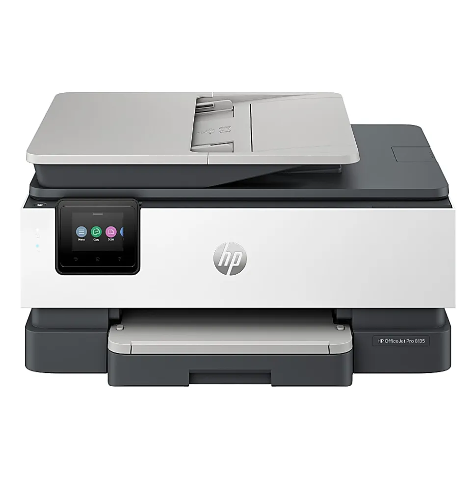 HP OfficeJet Pro 8135 Wireless All-in-One Color Inkjet Printer, print, scan, copy, fax, ADF, Duplex printing, 3 months of free Instant Ink, AI-Capable