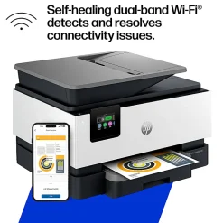 HP OfficeJet Pro 9125 Wireless All-in-One Color Inkjet Printer, print, scan, copy, fax, ADF, Duplex print/scan, 3 months free Instant Ink, AI-capable