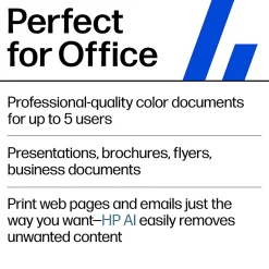 HP OfficeJet Pro 9135 Wireless All-in-One Color Inkjet Printer, print, scan, copy, fax, ADF, Duplex print/scan, 3 months free Instant Ink, AI-capable