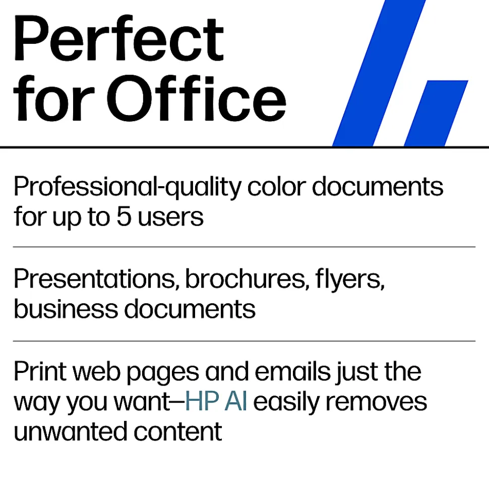 HP OfficeJet Pro 9135 Wireless All-in-One Color Inkjet Printer, print, scan, copy, fax, ADF, Duplex print/scan, 3 months free Instant Ink, AI-capable