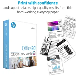 HP Office20 Printer & Copy Paper, 5 Reams, White, Letter (8.5