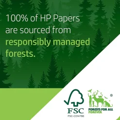 HP Papers Inkjet Paper, 3 Reams, White, Letter Size (8 1/2" x 11"), 1500 Sheets Total, 500 Sheets Per Ream, 20 lb, 96  Brightness