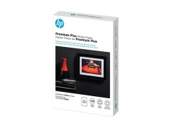 HP Premium Plus Photo Paper for Inkjet Printers, Soft Gloss, 4" x 6", 80 Lb., Pack Of 100 Sheets (CR666A)
