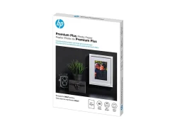 HP Premium Plus Photo Paper for Inkjet Printers, Glossy, 5