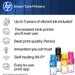 HP Smart Tank 6003 Wireless All-in-One Cartridge-free Ink Tank Printer with up to 3 years of ink included, AI-capable (9B5C8A)