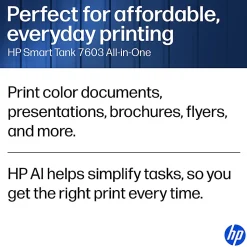 HP Smart Tank 7603 Wireless All-in-One Cartridge-free Ink Tank Printer with up to 3 years of ink included, AI-capable (9B5D1A)