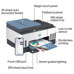 HP Smart Tank 7602 Wireless All-in-One Cartridge-free Ink Tank Printer with up to 2 years of ink included, AI-capable (28B98A)