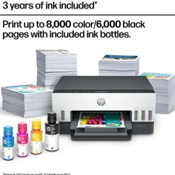 HP Smart Tank 6001 Wireless All-in-One Cartridge-free Ink Tank Printer with up to 3 years of ink included, AI-capable (2H0B9A)