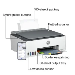 HP Smart Tank 5101 Wireless All-in-One Cartridge-free Ink Tank Printer with up to 3 years of ink included, AI-capable (1F3Y0A)