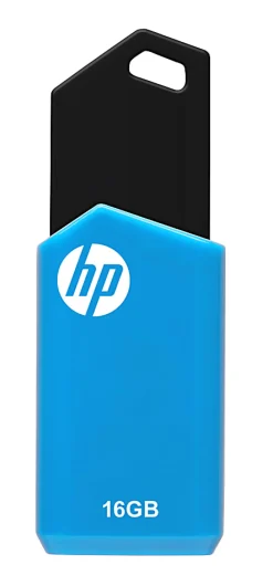 HP v150w USB 2.0 Flash Drive, 16GB, Blue