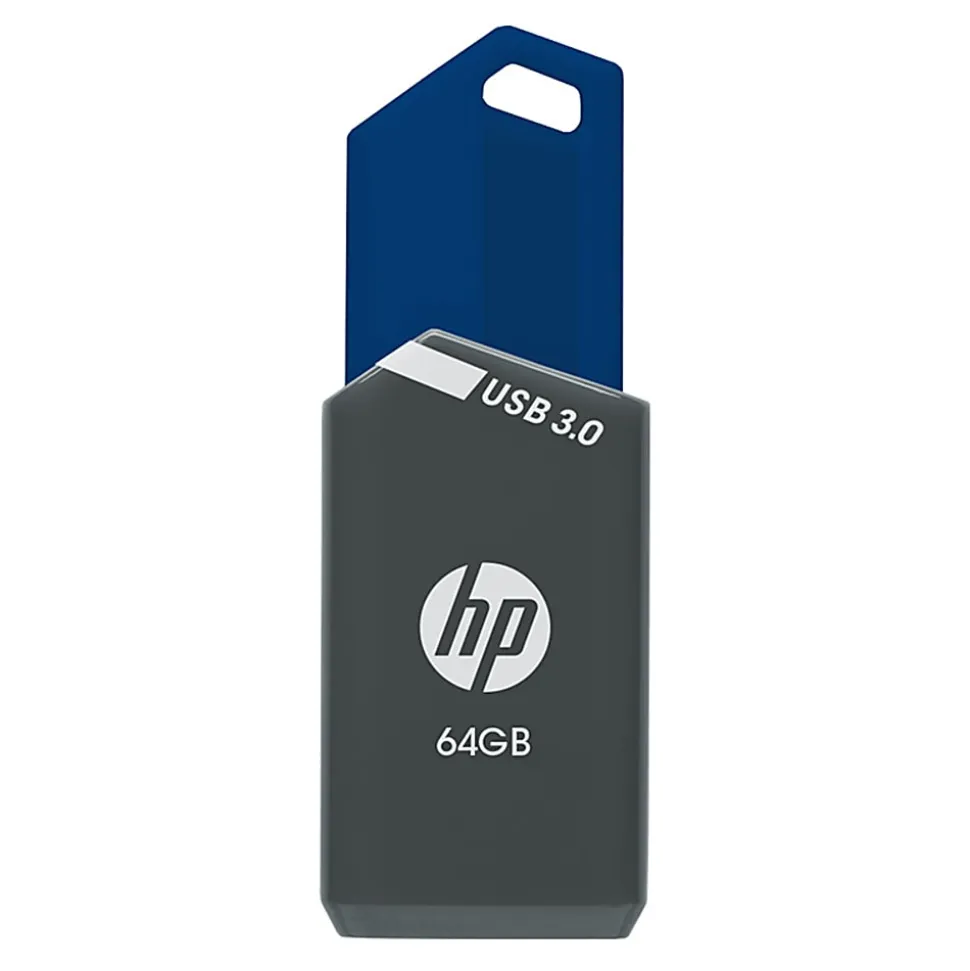 HP x900w USB 3.0 Flash Drive, 64GB, Gray/Blue