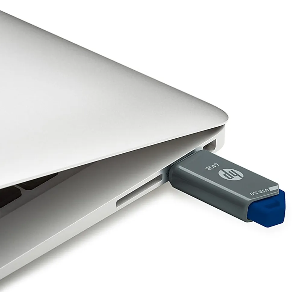 HP x900w USB 3.0 Flash Drive, 64GB, Gray/Blue