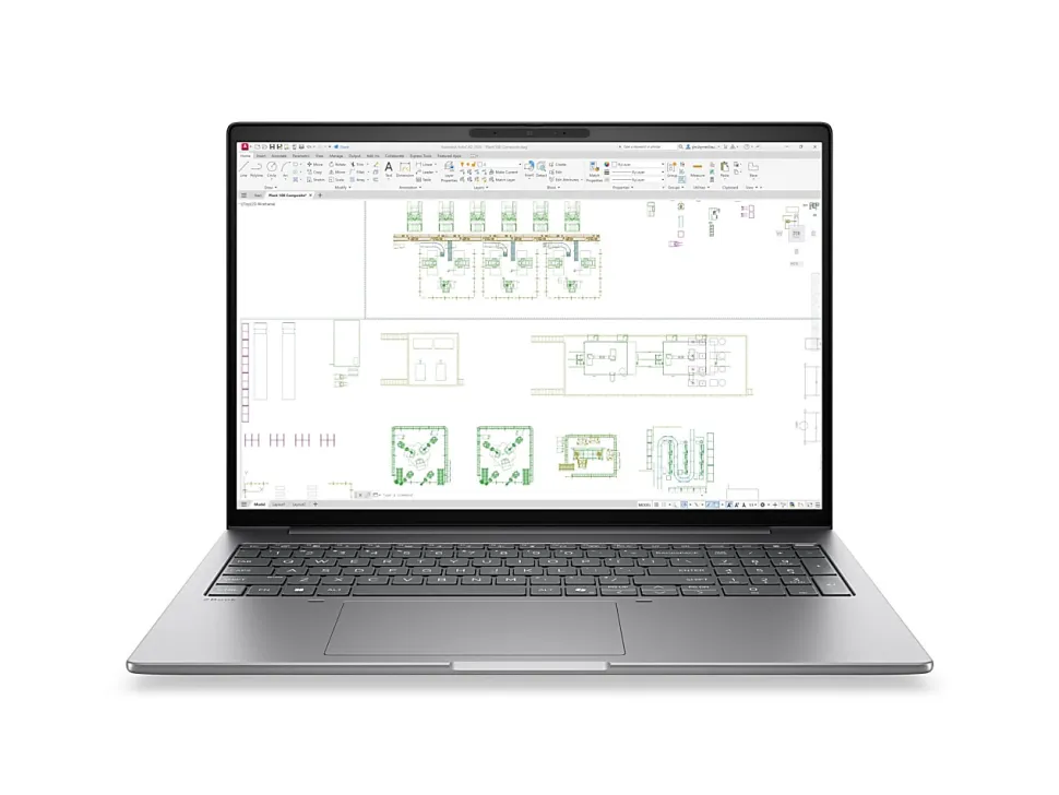 HP ZBook 8 G2i Copilot+ AI PC Mobile Workstation, Intel Core Ultra 7, Win 11 Pro, 16GB, 512GB SSD, Meteor Silver Aluminum