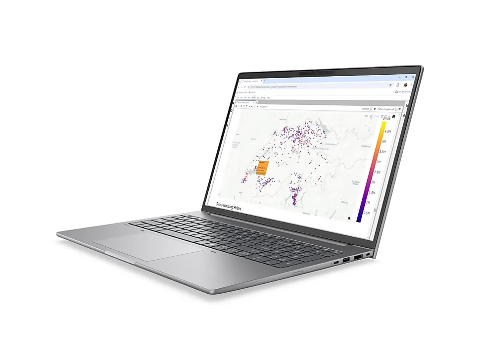 HP ZBook 8 G2i Copilot+ AI PC Mobile Workstation, Intel Core Ultra 7, Win 11 Pro, 16GB, 512GB SSD, Meteor Silver Aluminum