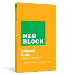 H&R Block Basic 2022 Tax Software, Windows®/Mac, Download