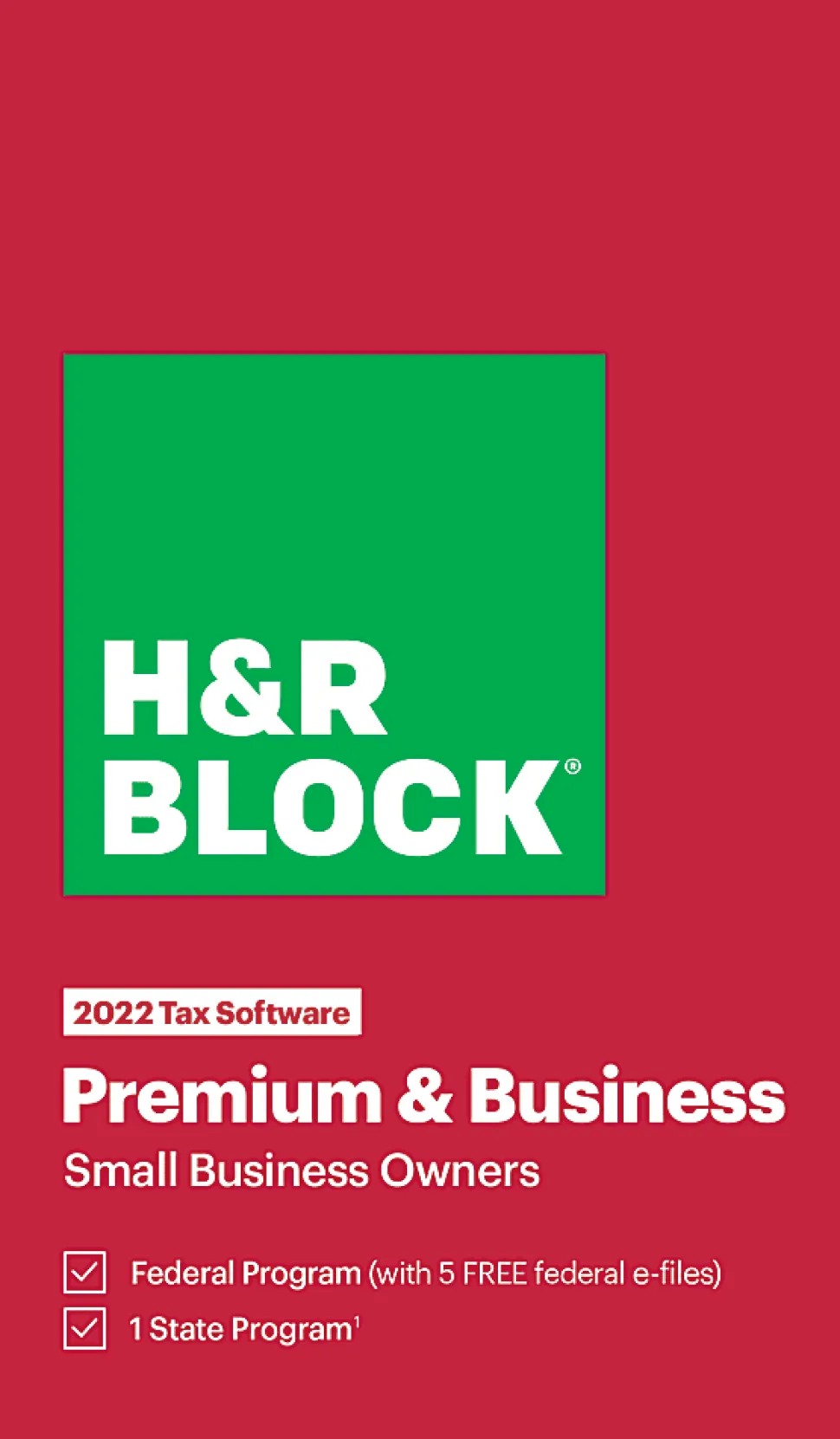 H&R Block® Premium & Business 2022 Tax Software, Windows®, Download