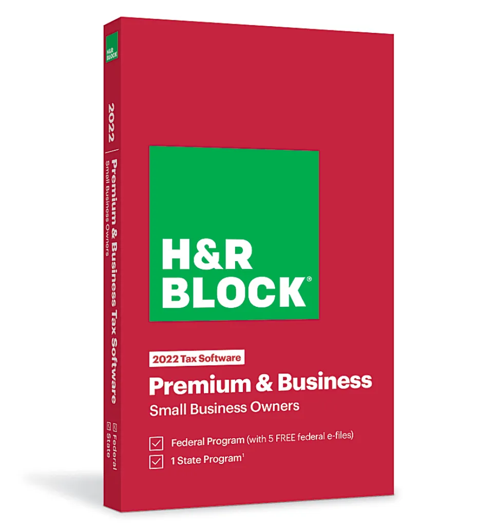 H&R Block® Premium & Business 2022 Tax Software, Windows®, Download
