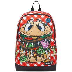 Hurley Backpack, Cartoon Burger, Total Qty 1