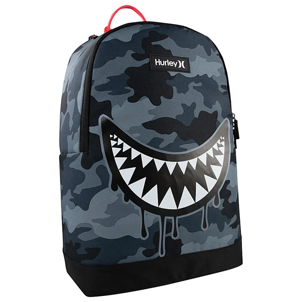 Hurley GFX Backpack With 12" Laptop Pocket, Dark Gray