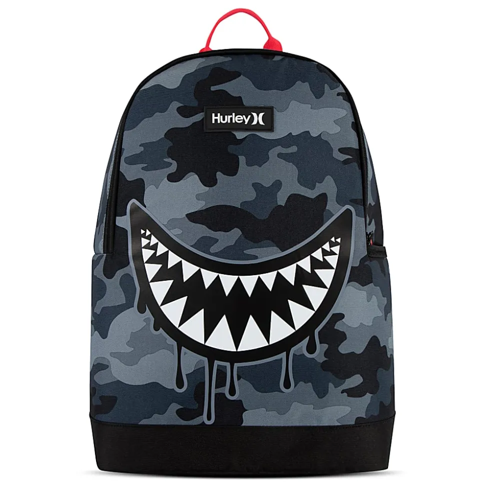 Hurley GFX Backpack With 12" Laptop Pocket, Dark Gray