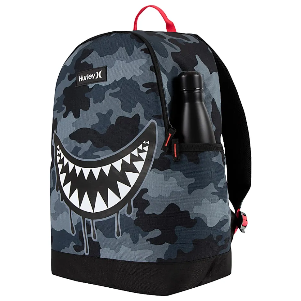 Hurley GFX Backpack With 12" Laptop Pocket, Dark Gray