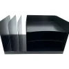 Huron Combo Slots Desk Organizer, 6 Compartment(s), Horizontal/Vertical, 8"H x 15"W x 11"D, Durable, Black, Steel
