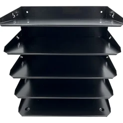 Huron Horizontal Slots Desk Organizer, 5 Compartment(s), Horizontal, 12