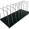 Huron Metal Wire Vertical Slots Organizer/Sorter, 8 Compartment(s), Vertical, 7.50"H x 18.25"W x 8"D, Black