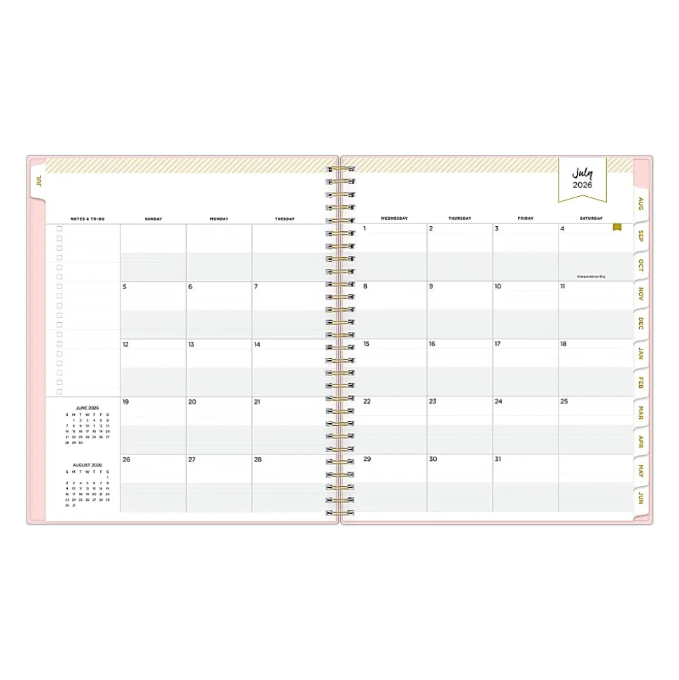 Hybrid Work Planner DD Blush Pebble PP 8x10 AY26–27