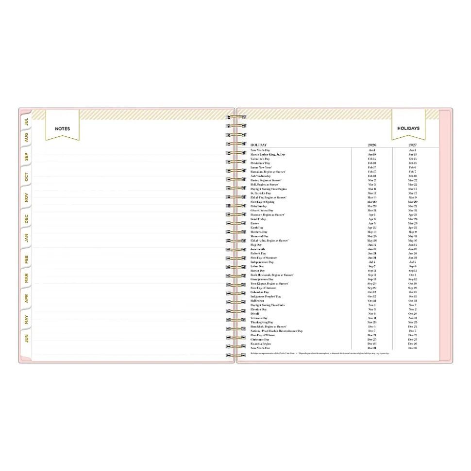 Hybrid Work Planner DD Blush Pebble PP 8x10 AY26–27