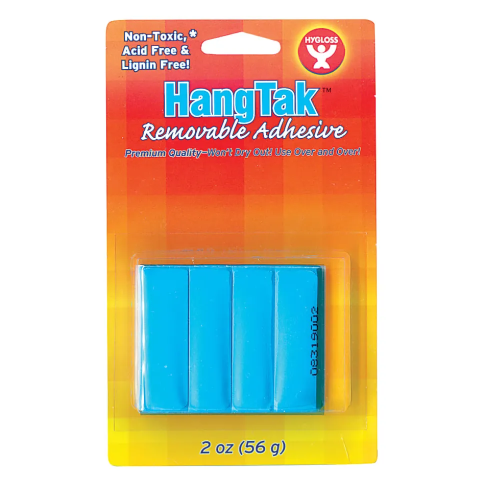 Hygloss HangTak™ Reusable Adhesive, 2 Oz, Blue, Pack Of 12