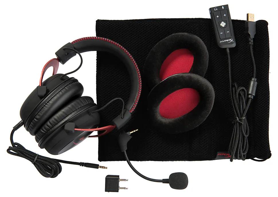 HyperX Cloud II Over-The-Head Gaming Headphones, Red