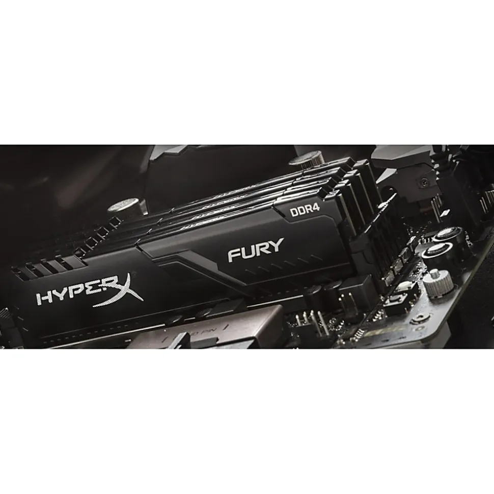 HyperX HyperX Fury 64GB (2x 32GB) DDR4 SDRAM Memory Kit - For Desktop PC - 64 GB (2x 32GB) - DDR4-3000/PC4-24000 DDR4 SDRAM - HX430C16FB3K2/64