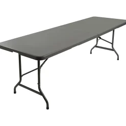 Iceberg IndestrucTable TOO Bifold Table - For - Table TopRectangle Top - 60" Table Top x 30" Table Topx 2" Table Top Thickness - 65457