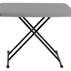 Iceberg IndestrucTable Too 1200 Series Personal Folding Table, Gray