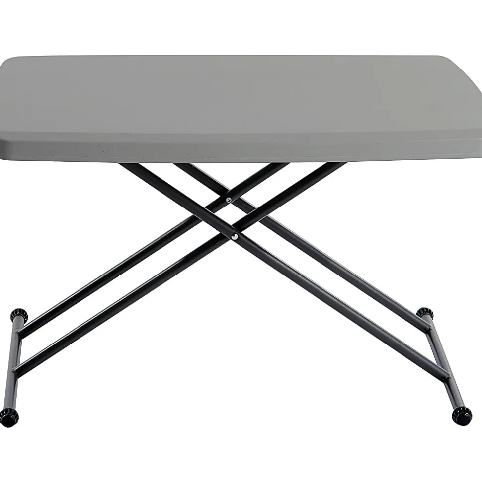 Iceberg IndestrucTable Too 1200 Series Personal Folding Table, Gray