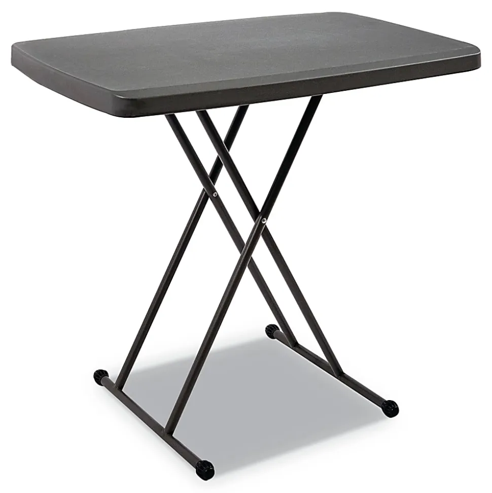 Iceberg IndestrucTable Too 1200 Series Personal Folding Table, Gray