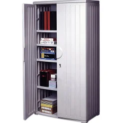 Iceberg OfficeWorks™ Storage Cabinet, 72"H x 36"W, Platinum