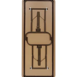 Iceberg Premium Folding Table, Rectangular, 60"W x 30"D, Mahogany/Brown