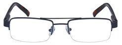 ICU Eyewear Men's Rimless Reading Glasses, Black, 2.25x