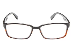 ICU Eyewear Rectangular Reading Glasses, Black, +2.50