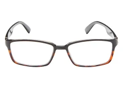ICU Eyewear Rectangular Reading Glasses, Black, +2.00
