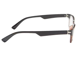 ICU Eyewear Rectangular Reading Glasses, Black, +1.25