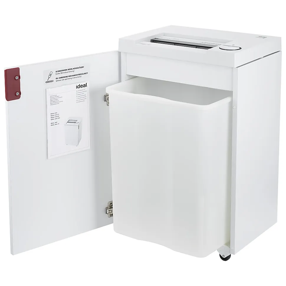 ideal 2465 Cross-Cut Deskside Paper Shredder, Continuous Operation, P-5 Security - IDEDSH0069H