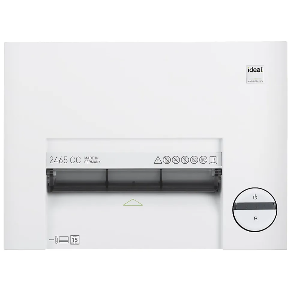 ideal 2465 Cross-Cut Deskside Paper Shredder, Continuous Operation, P-5 Security - IDEDSH0069H