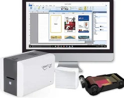 IDP SMART-21S Desktop Color ID Card Printer Kit