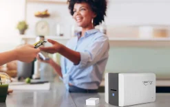 IDP SMART-21S Desktop Color ID Card Printer Bundle