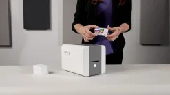 IDP SMART-21S Desktop Color ID Card Printer Bundle